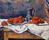 Paul Gauguin Tomatoes and a Pewter Tankard on a Table painting